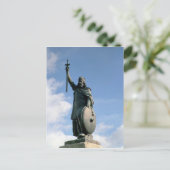 Het beeld van Alfred de Grote Briefkaart (Staand voorkant)