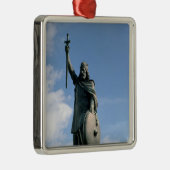 Het beeld van Alfred de Grote Metalen Ornament (Rechts)