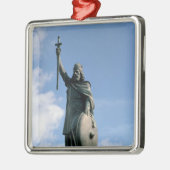 Het beeld van Alfred de Grote Metalen Ornament (Links)