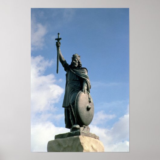 Het beeld van Alfred de Grote Poster (Voorkant)