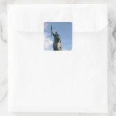 Het beeld van Alfred de Grote Vierkante Sticker (Tas)