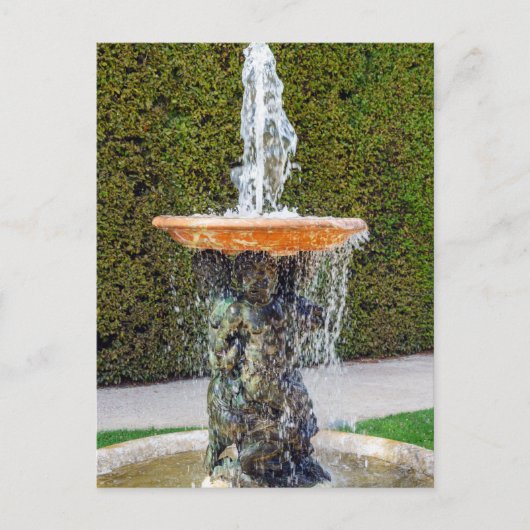 Het beeld van de Alley Marmousets in Versailles Briefkaart (Voorkant)