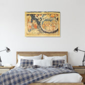 Het beeld van de lamp canvas afdruk (Insitu (Slaapkamer))