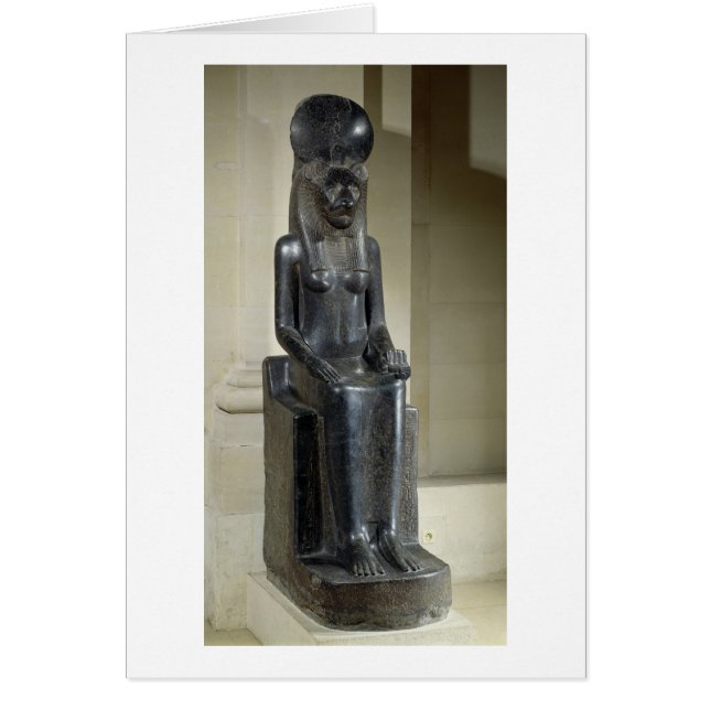 Het beeld van de leeuwengodin Sekhmet van de (Voorkant)