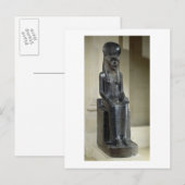 Het beeld van de leeuwengodin Sekhmet van de Briefkaart (Voorkant / Achterkant)