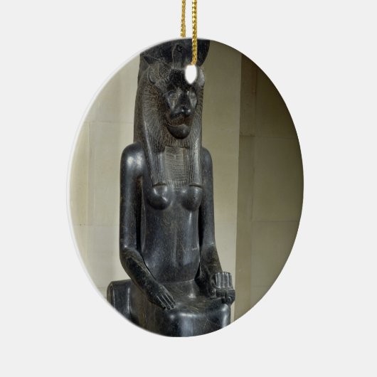 Het beeld van de leeuwengodin Sekhmet van de Keramisch Ornament (Rechts)
