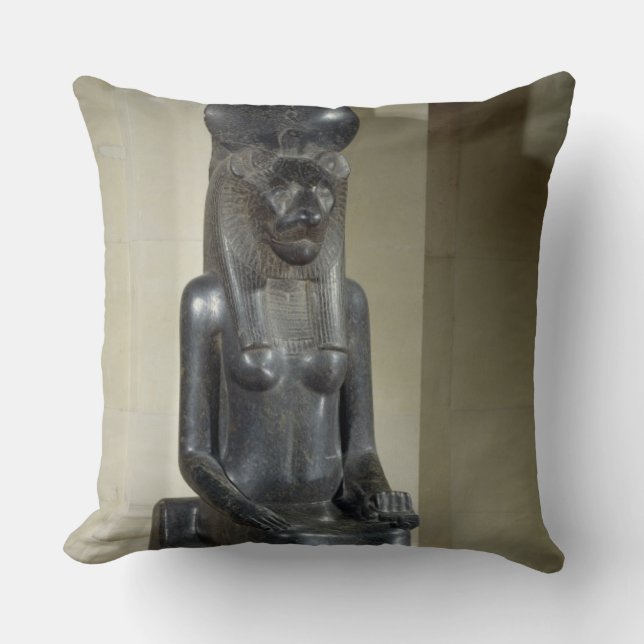 Het beeld van de leeuwengodin Sekhmet van de Kussen (Voorkant)