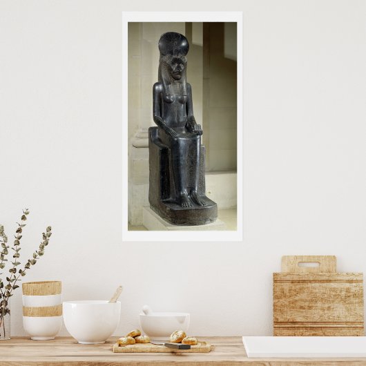 Het beeld van de leeuwengodin Sekhmet van de Poster (Keuken)