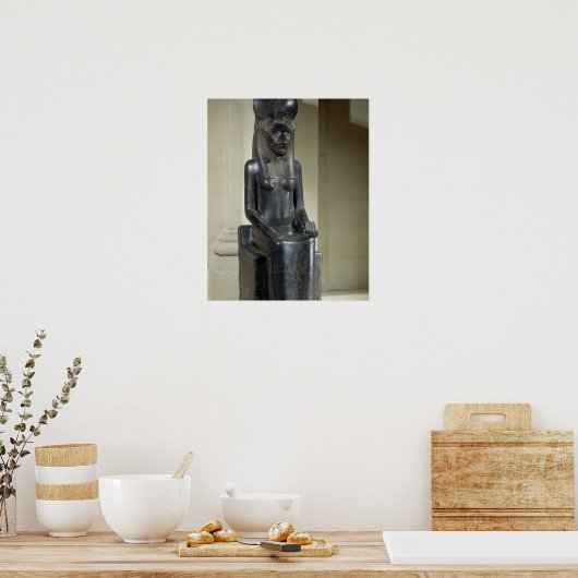 Het beeld van de leeuwengodin Sekhmet van de Poster (Keuken)