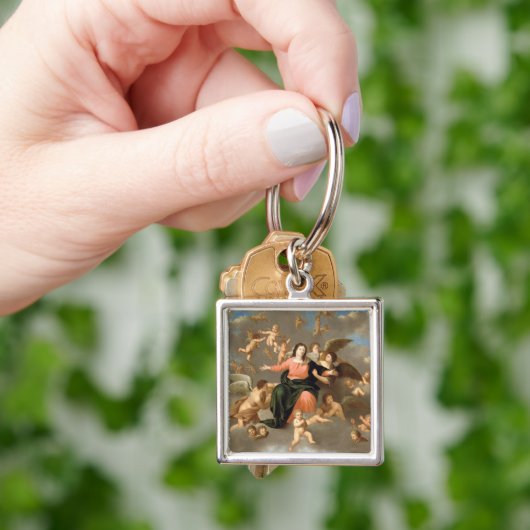 Het beeld van de Maagd Sleutelhanger (Hand)