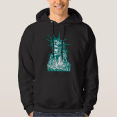 Het beeld van de Vrijheid zwart Hoodie (Voorkant)