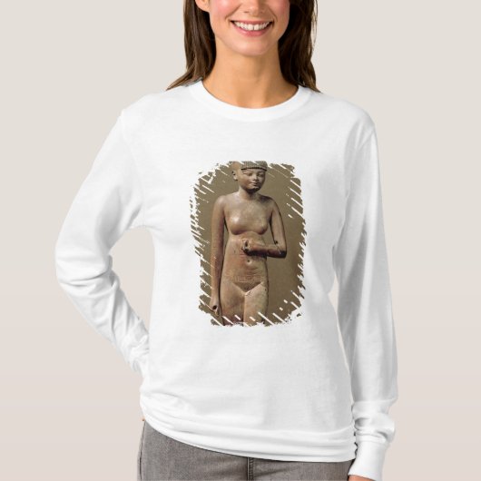 Het beeld van een jong meisje (hout) t-shirt (Voorkant)
