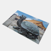 Het beeld van een schildpad in de verboden stad Pe Deurmat (Schuin)