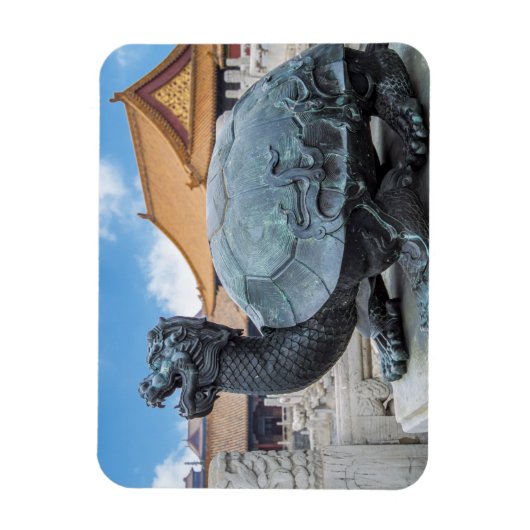 Het beeld van een schildpad in de verboden stad Pe Magneet (Verticaal)