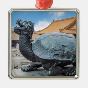Het beeld van een schildpad in de verboden stad Pe Metalen Ornament