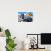 Het beeld van een schildpad in de verboden stad Pe Poster (Thuiskantoor)