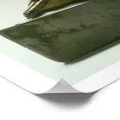 Het beeld van koning Taharqa dat de valk-god aanbi Poster (Hoek)