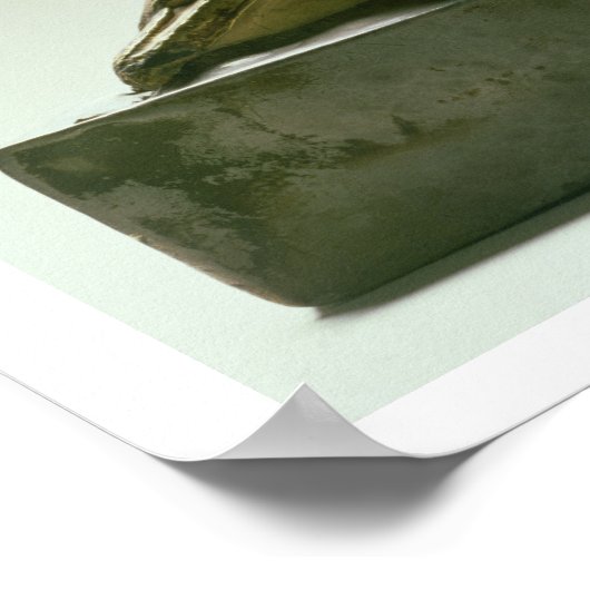 Het beeld van koning Taharqa dat de valk-god aanbi Poster (Hoek)