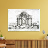 Het beeld van Olympian Zeus door Phidias, bord 5 f Canvas Afdruk (Insitu (Woonkamer))