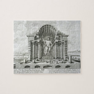 Het beeld van Olympian Zeus, gemaakt door Phidias Legpuzzel