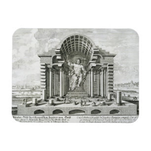 Het beeld van Olympian Zeus, gemaakt door Phidias Magneet