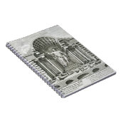 Het beeld van Olympian Zeus, gemaakt door Phidias Notitieboek (Rechterzijde)