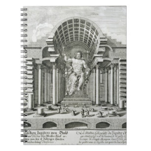 Het beeld van Olympian Zeus, gemaakt door Phidias  Notitieboek