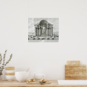 Het beeld van Olympian Zeus, gemaakt door Phidias  Poster (Keuken)