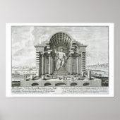 Het beeld van Olympian Zeus, gemaakt door Phidias Poster (Voorkant)