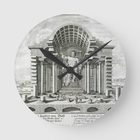 Het beeld van Olympian Zeus, gemaakt door Phidias  Ronde Klok (Voorkant)