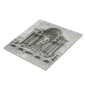 Het beeld van Olympian Zeus, gemaakt door Phidias  Tegeltje (Zijkant)