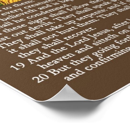 Het beeld van ons Poster van de Heer (Hoek)