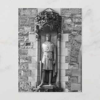 Het beeld van Robert de Bruce in het kasteel van E Briefkaart