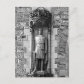 Het beeld van Robert de Bruce in het kasteel van E Briefkaart (Voorkant)