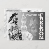 Het beeld van vrijheid, Amerikaans hoofdkwartier Briefkaart (Voorkant / Achterkant)