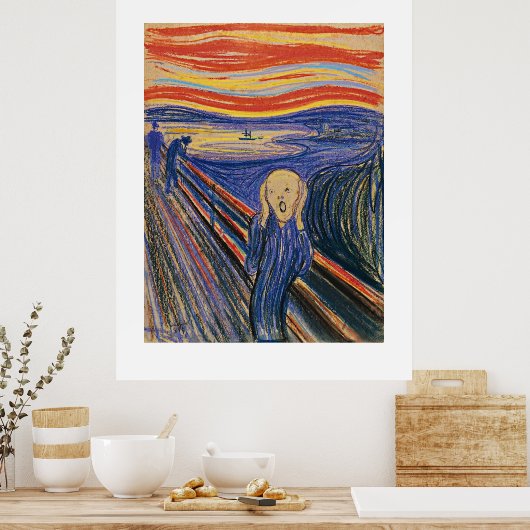 Het beeldscherm (pastel 1895) van hoge kwaliteit - poster (Keuken)