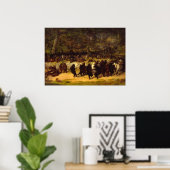 Het Beer Dance van William Holbrook Beard Poster (Thuiskantoor)