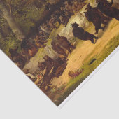 Het Beer Dance van William Holbrook Beard Tissuepapier (Detail)