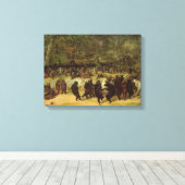 Het Beer dans schilderen - William Holbrook Beard Canvas Afdruk (Insitu (Houten vloer))