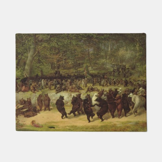 Het Beer dans schilderen - William Holbrook Beard Deurmat (Voorkant)