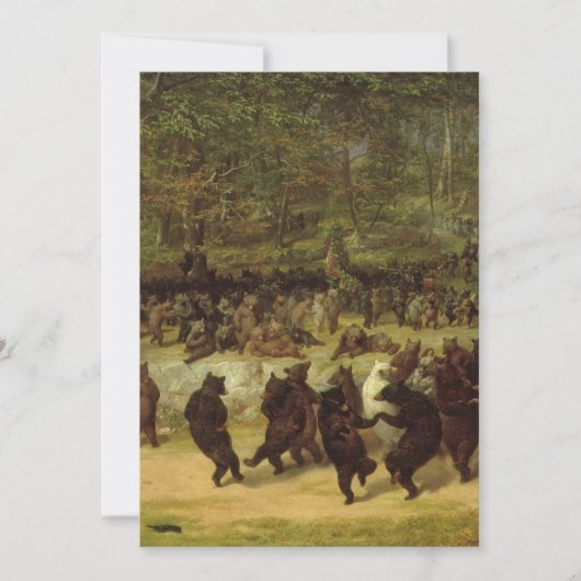 Het Beer dans schilderen - William Holbrook Beard Kaart (Voorkant)