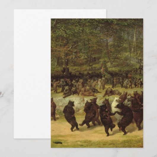 Het Beer dans schilderen - William Holbrook Beard Kaart (Voorkant / Achterkant)