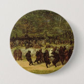 Het Beer dans schilderen - William Holbrook Beard Ronde Button 7,6 Cm (Voorkant)