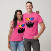 Het Beer Geek's regenboogzame LGBT Pride Beard T-s T-shirt (Unisex)