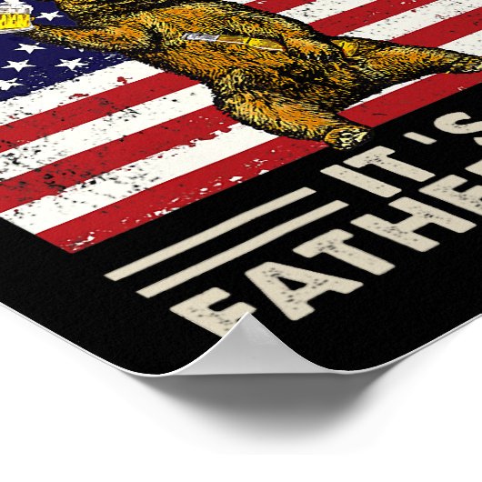 Het beer is geen vader, maar een vader. poster (Hoek)