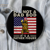 Het beer is geen vader, maar een vader. ronde button 6,0 cm (In situ)