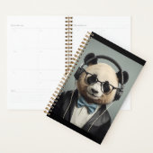 Het beer luistert naar muziek planner (Display)