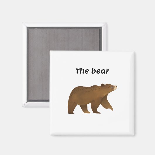 Het beer magneet (Voorkant / Achterkant)