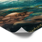 Het Beer met de goudvis Poster (Hoek)