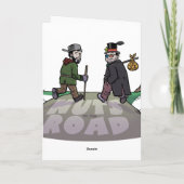 Het Beer van Charles Dickens Feestdagen Kaart (Achterkant)